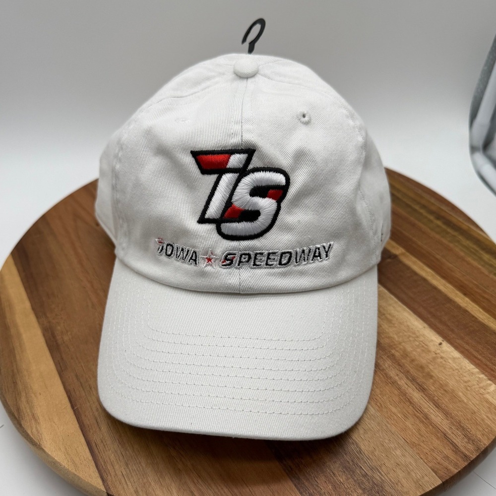 47 Brand Iowa Speedway NASCAR Hat White Clean Up Adjustable Strapback Cap 0923